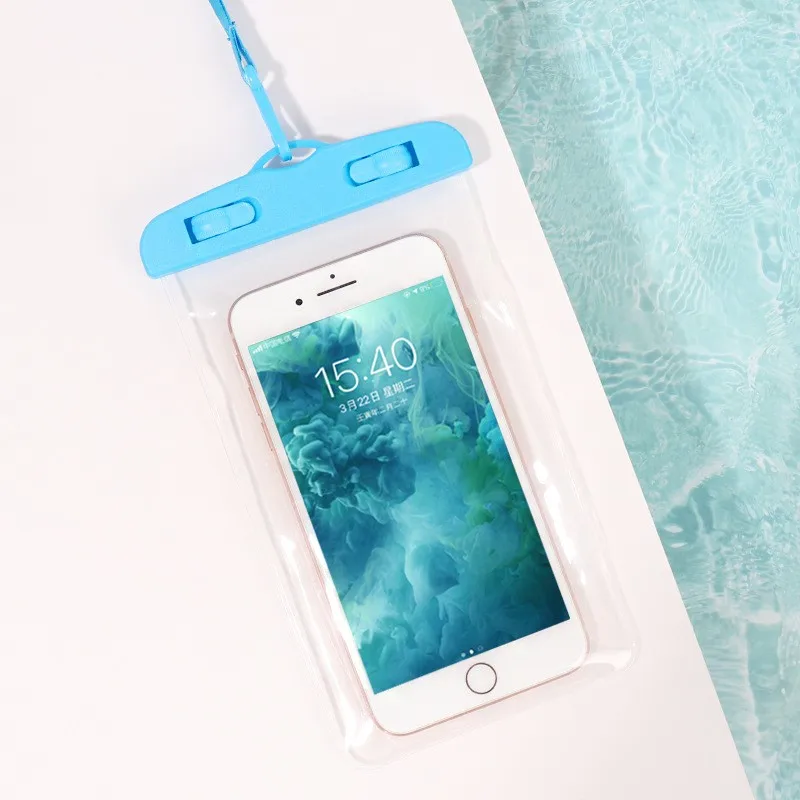 Popular PVC Plastic Waterproof Phone Bag for phone rainproof underwater bag for cell phone case